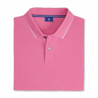 Men's Footjoy Golf Polo Pink NZ-31852
